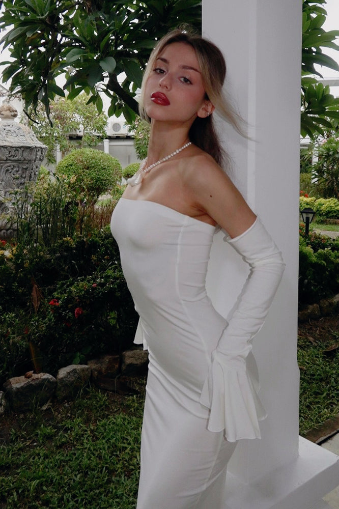 Wrap Style OffShoulder Mermaid Birthday Dress