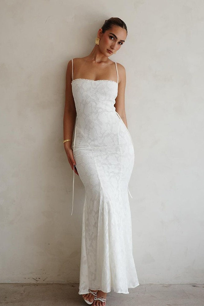 Cami Backless Tie Sexy Slim Maxi Dress