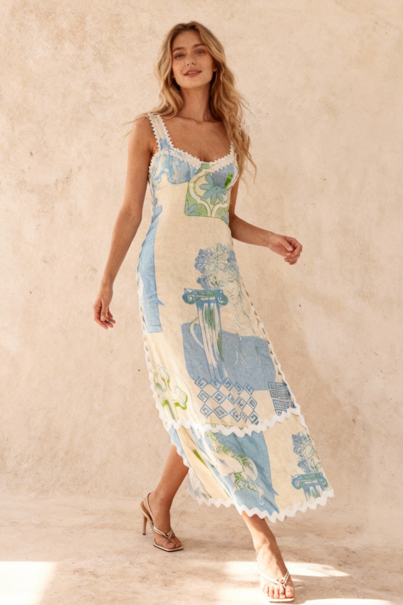 Melnik Maxi Dress Blue