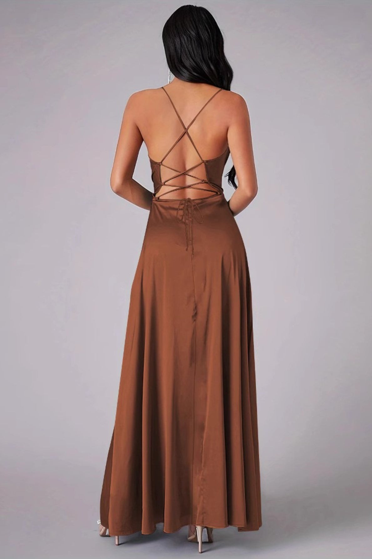 Sexy Backless Slit Bodycon Formal Dress
