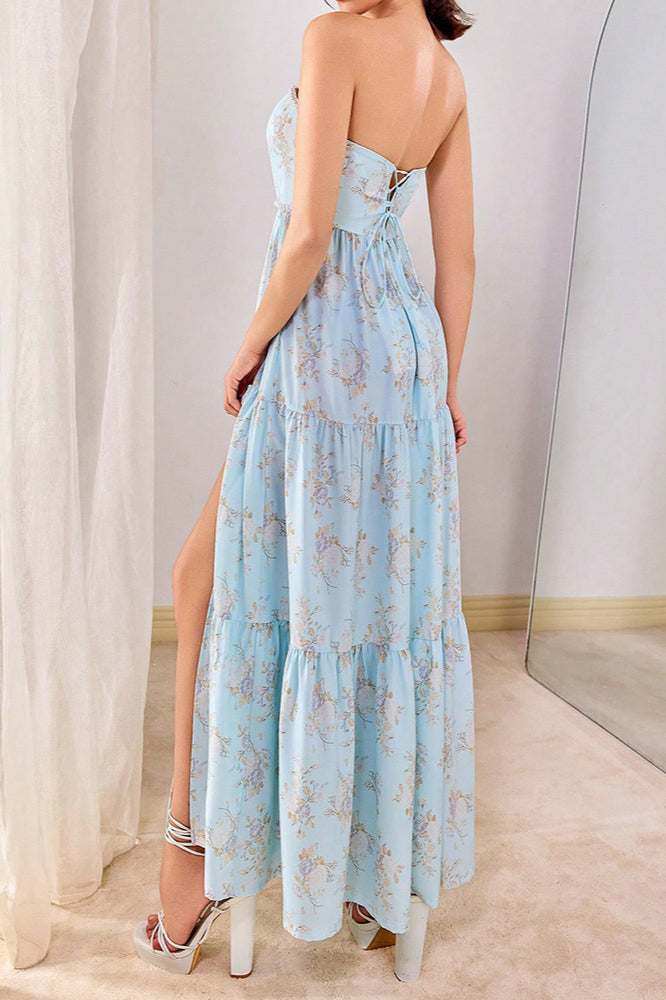 Strapless Backless Beach Party Dress