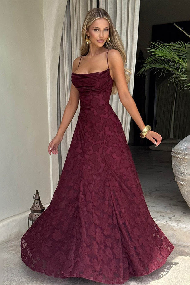 Sexy Backless Chiffon Maxi Dress