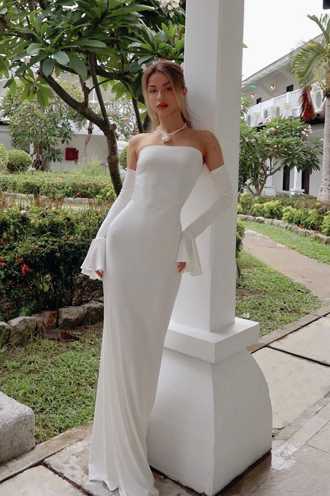 Wrap Style OffShoulder Mermaid Birthday Dress