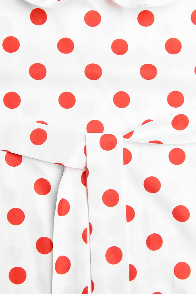 Polka Dot Cami ALine Ruffled Maxi Dress