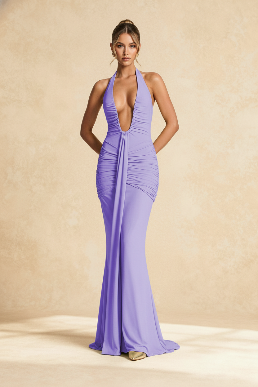 Aster Maxi Dress Purple
