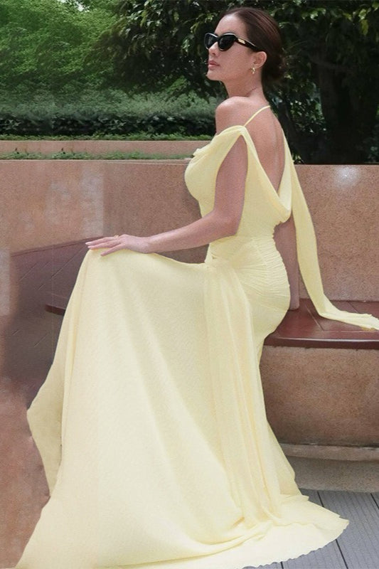 Sheer Mesh Back TieWaist Wrap Dress