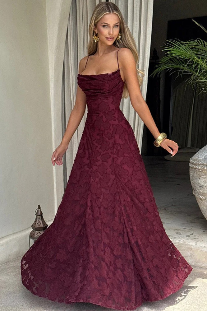 LaceUp Backless Maxi Dress