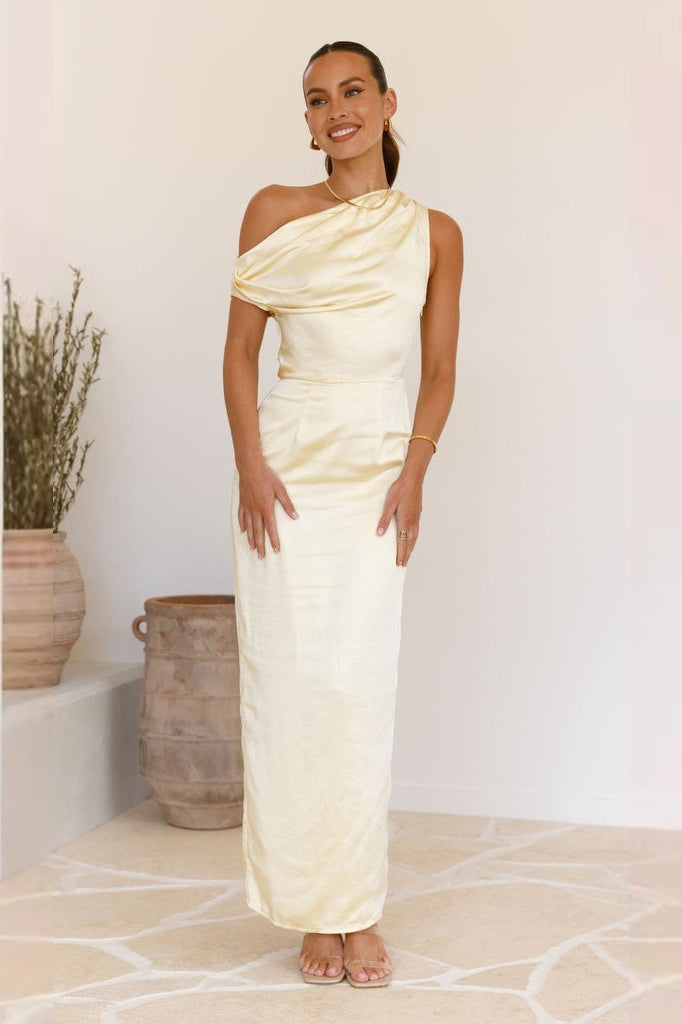 Sexy Strapless Solid Color Bodycon Formal Dress