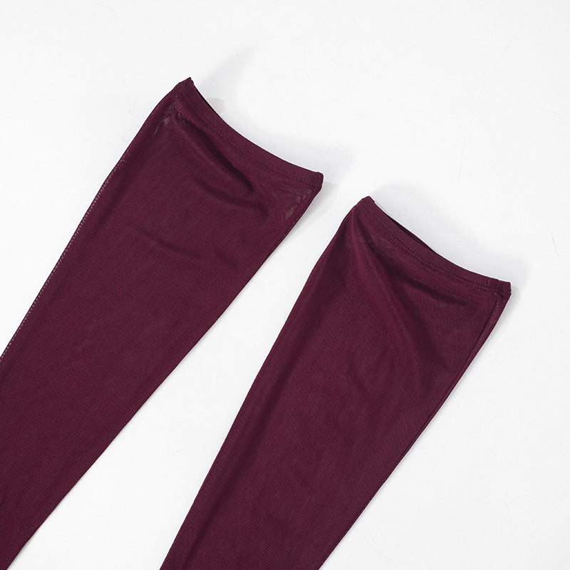 Hudson Maxi Dress With Stole And Gloves  Maroon