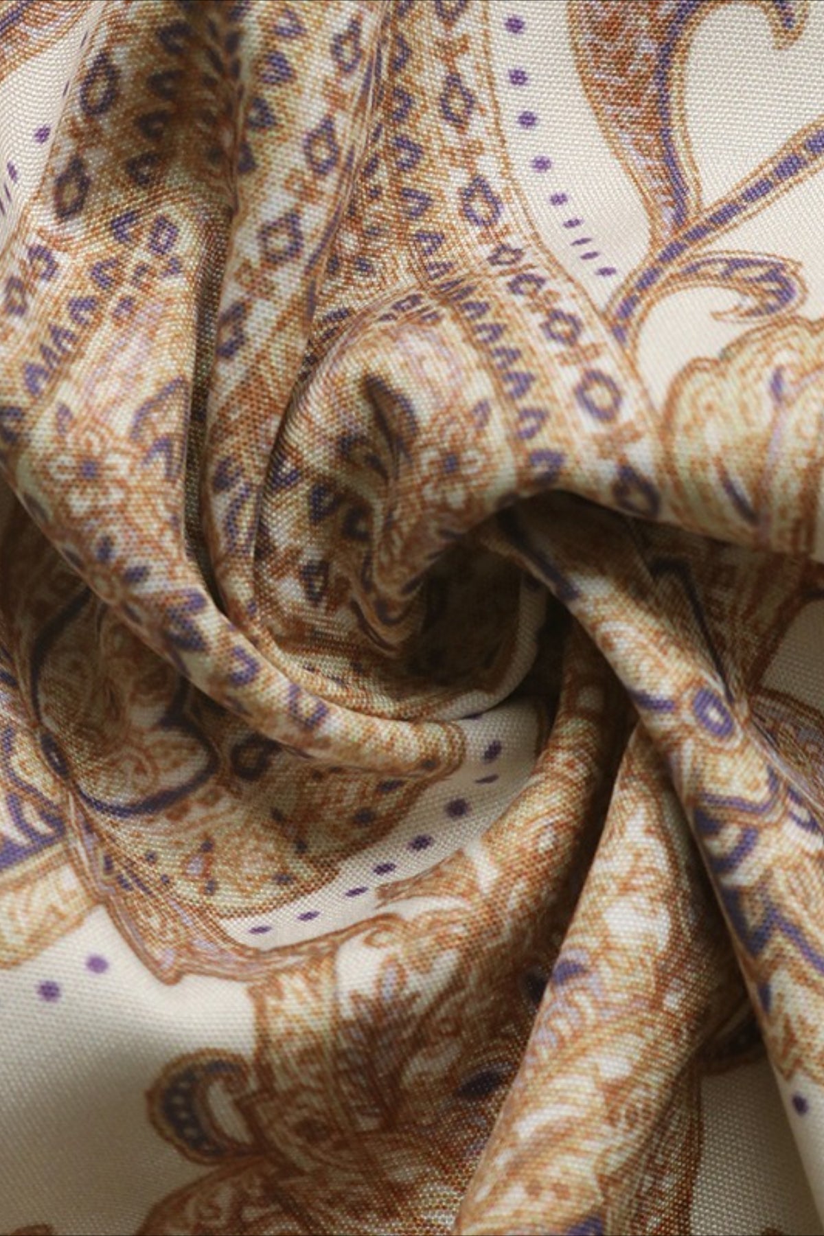 Chic Paisley Print V Neck Ethnic Mini Dress