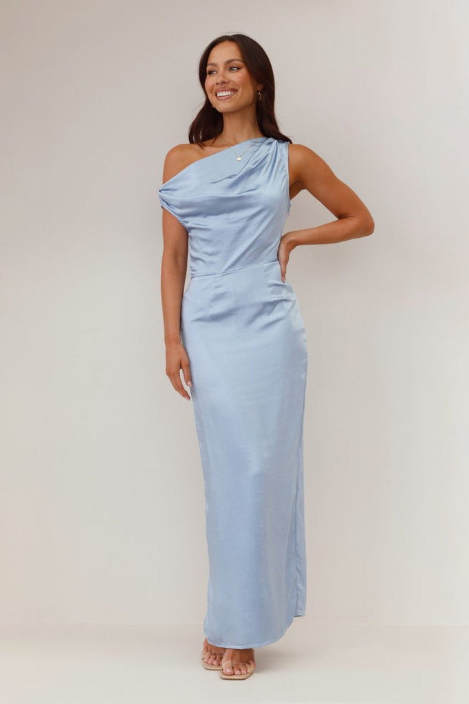 Sexy Strapless Solid Color Bodycon Formal Dress