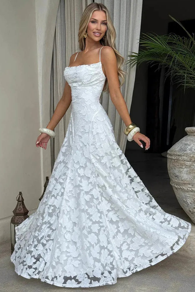 LaceUp Backless Maxi Dress