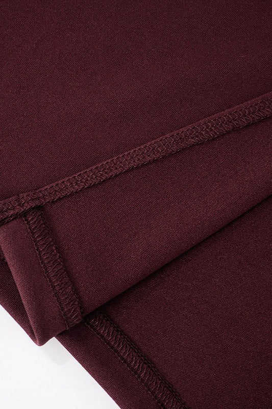 Hudson Maxi Dress With Stole And Gloves  Maroon