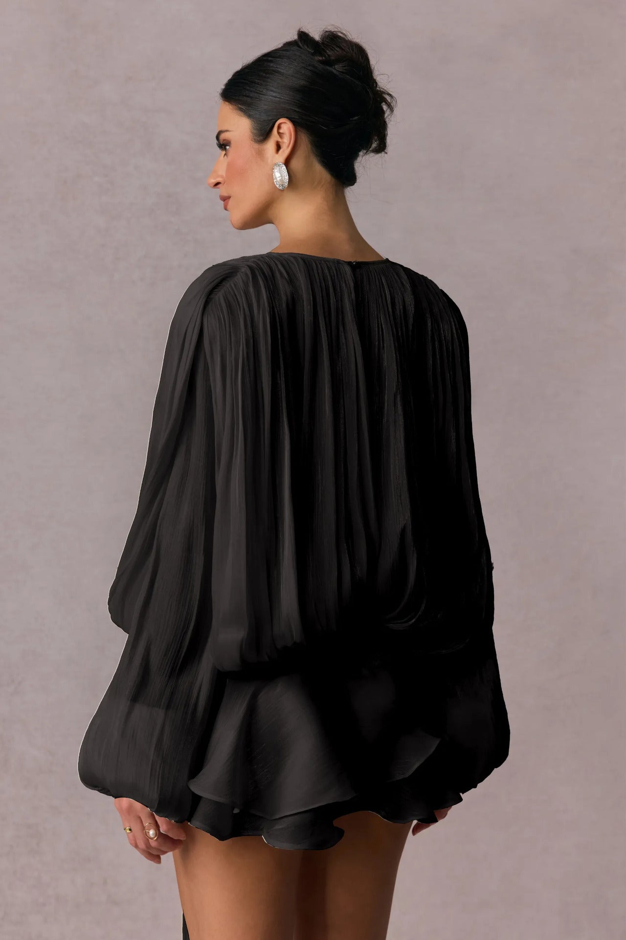 Chic Cutout Ruched Sash Bodycon Mini Dress