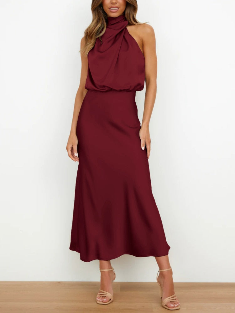Sleeveless Off Shoulder Bodycon Elegant Maxi Dresses Wedding