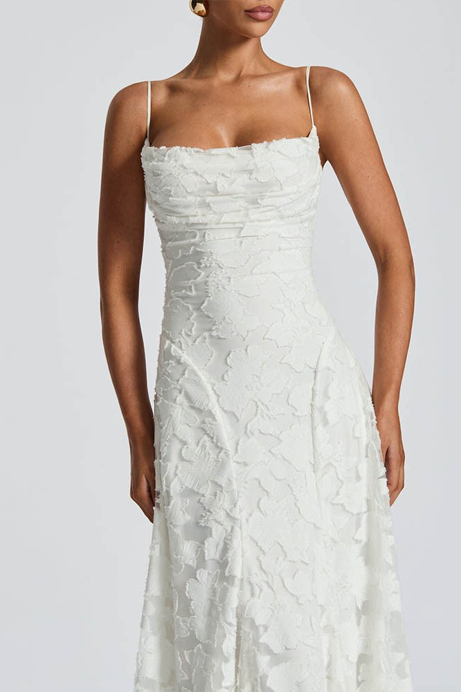 Sexy Backless Chiffon Maxi Dress