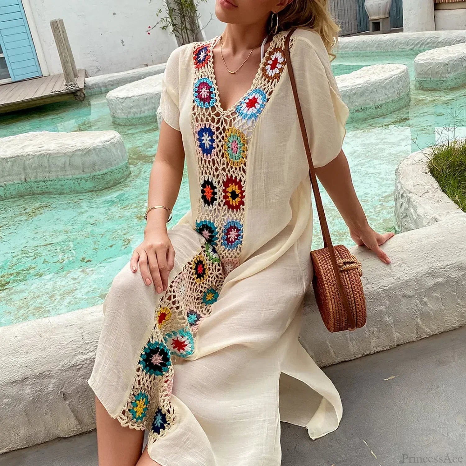 Crochet Women Beach Dress Cover Up
