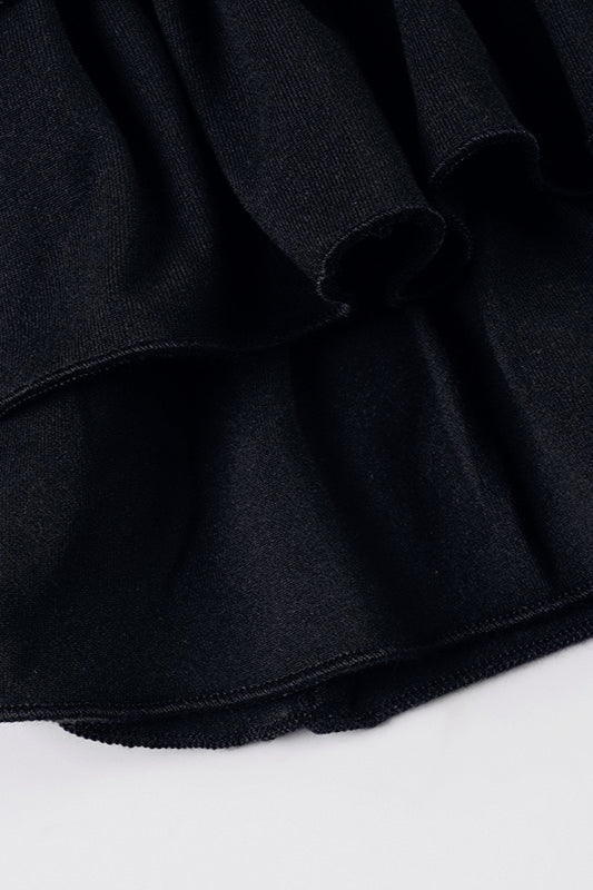 Tiered Strapless Puff Birthday Dress