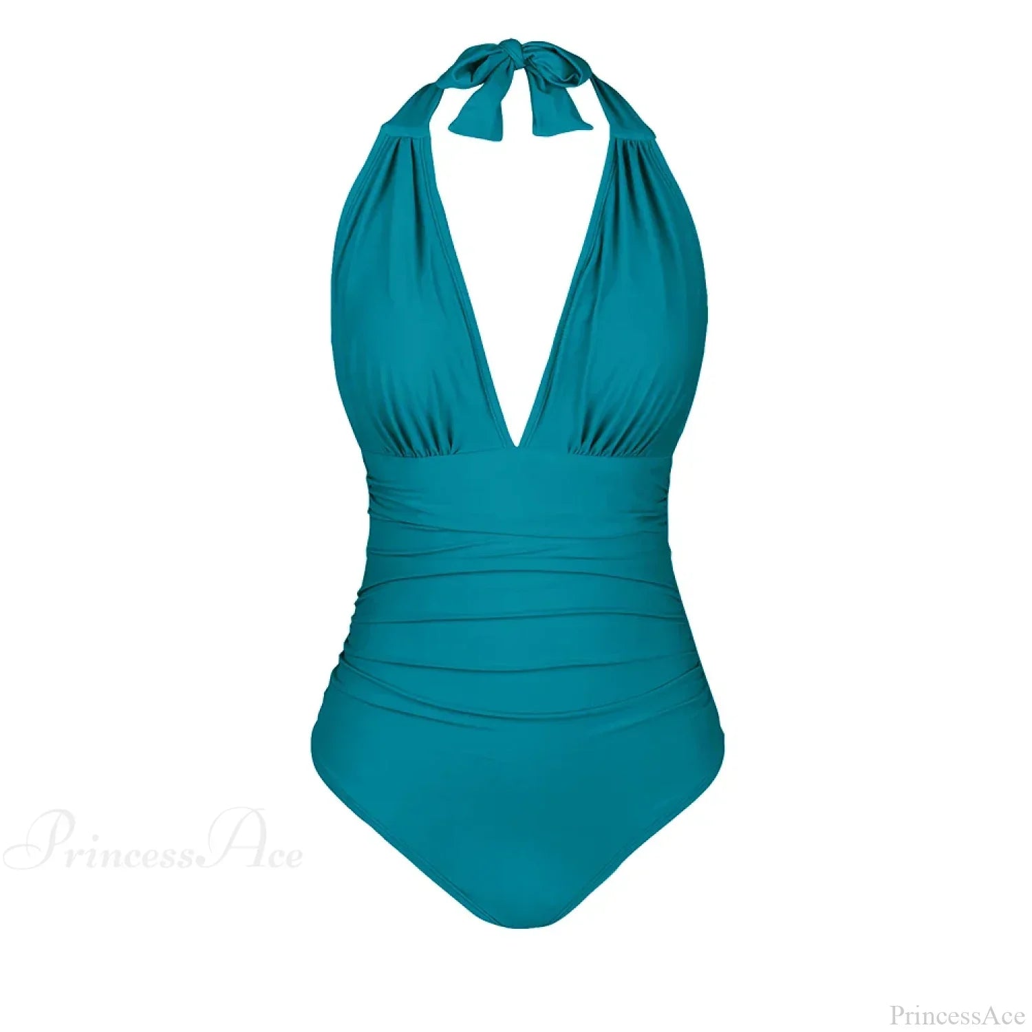 Deep V-neck Halter Backless One Piece Set color14 / XS