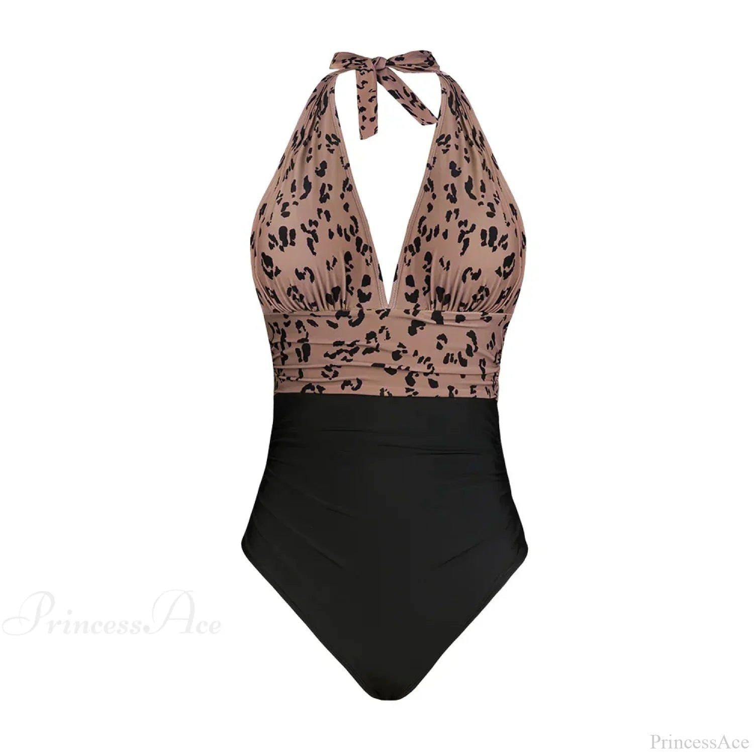 Deep V-neck Halter Backless One Piece Set color7 / XS