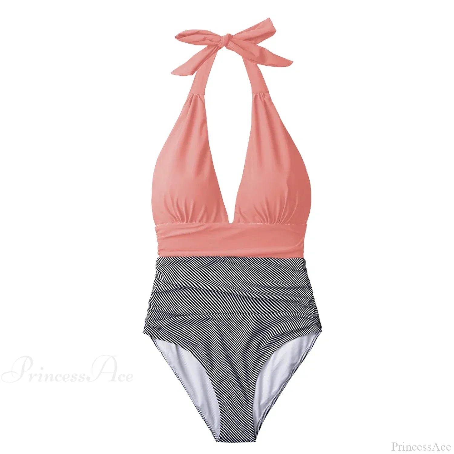 Deep V-neck Halter Backless One Piece Set color8 / XS