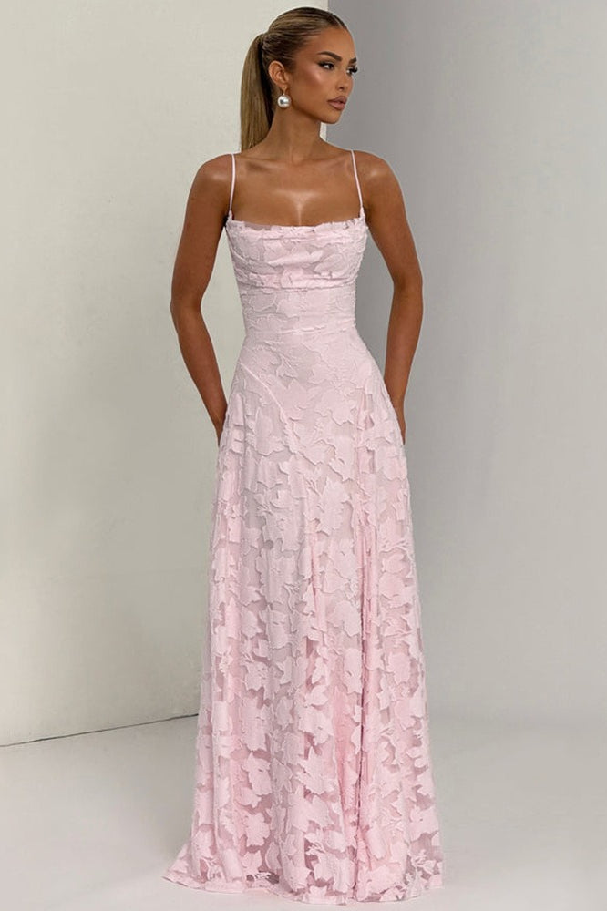 Sexy Backless Chiffon Maxi Dress